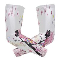 WXLIFE Floral Flower Butterfly Girl Sun Uv Protection Sport Arm Sleeves for Men Women Kids Running Basketball Cycling Arm Warmer Sleeves 1 Pair