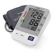 HYLOGY Blood Pressure Monitor, Digital Upper Arm Blood Pressure Machine Automatic with Large Screen Display and 2 Users Modes,180 Memories Storage (White)
