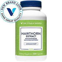 The Vitamin Shoppe Hawthorn Extract, with Standardized and Whole Hawthorn, Powerful Antioxidant That Supports Cardiovascular Health, Supports Cellular Health (300 Capsules)