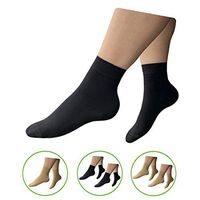 HealthyNees Closed Toe 15-20 mmHg Compression Foot Circulation Wide Ankle Sleeve (Black, L/XL)