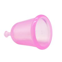 elegantstunning Women Outdoor Silicone Menstrual Cup Menses Cup Pink S