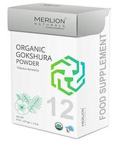 Organic Gokshura Powder by Merlion Naturals | Tribulus terrestris | 227gm/ 8OZ/ 1/2lb | USDA NOP Certified 100% Organic
