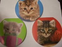 Cat Round Notepads ~ Set of 3