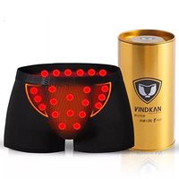 VindKan 2017 VKWEIKU Men's pennis Enlargement Underwears Magnetic Micromodal Trunks Therapy Boxer Briefs (Black, XL)