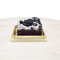 Plastic Square Cake Container with Clear Lid and Stickers (50)