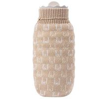 YUN Cute Honey Pot Water Injection Hot Water Bag Winter Send Knit Jacket Anti-hot Hand (Color : Gray)