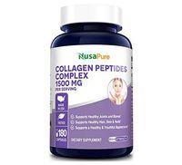 Collagen Peptides Complex 1500mg 180caps (Non-GMO & Gluten Free) Anti-Aging for Healthy Hair, Skin, Joints & Nails