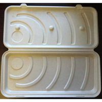 World Centric Compostable Unbleached Plant Fiber Pizza Box, 13 inch -- 200 per case.