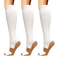 Copper Compression Socks for Men & Women(3 Pairs),15-20mmHg is Best for Running,Medical,Pregnancy,Travel,Nurses