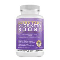 Ultra Fast Keto Boost - Advanced Weight Loss with Metabolic Ketosis Support - 800MG - 60 Capsules - 30 Day Supply (1-Bottle