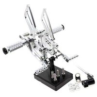 Frames & Fittings CNC Piede Del Motociclo Pioli Resto Pedali Pedane Posteriore for Honda CBR CBR 954RR 929RR 2000-2003 CBR954RR CBR929RR - (Color: Silver)