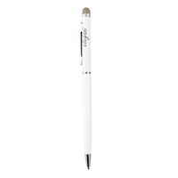 ELEGANI 2 in 1 Twist Style Slim Stylus with Microfiber Fabric Stylus Pen Tip/ Dual Function Capacitive Touch Stylus Pen (WHITE)