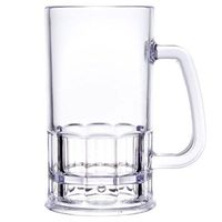 Yanco SM-12-B Stemware Beer Mug, 12 oz, Clear Plastic, Pack of 24