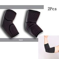 Motion Elbow Brace, Elbow Compression Support Sleeve for Arthritis, Workouts, Weightlifting Reduce Elbow Pain 2Pcs,Black,S