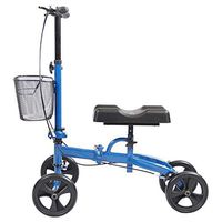 ZBYL Folding All Terrain Knee Walker for Foot Injuries Ankles Surgery, Adjustable Height Crutches and Knee Scooters Alternative