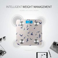 LYAOE Bluetooth Body Fat Scale Flying Birds Smart Wireless Scale with LCD Display Measuring Body Weight Bmi and Health Digital Scale