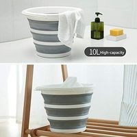 Dongtu 1Pc Folding Bucket Multifunctional Portable Outdoor Fishing Household Car Wash Bucket Buckets