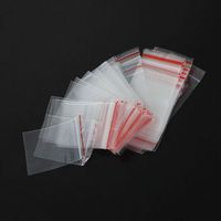 Baost 100Pcs 4x6cm Ziplock Zip Lock Plastic Clear Poly Bags Reclosable Ziplock Storage Cello Bags Resealable Zipper Poly Bags for Jewelry Beads, Gift Card, Candy, Pill, Craft Random