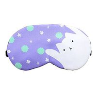 Cute Animal Blindfold Sleep Eye Mask with Ice bag (white cat)