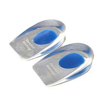 GrmeisLemc U Shape Soft Silicone Insole Foot Heel Support Pain Relief Shockproof Damping Sport Shoes Pad Inserts Mat - Blue