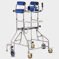 LBYMYB 6 Wheel Cane Walker Elderly Walker Walking Rehabilitation Device Anti-Backup Side Frame Wheelchair