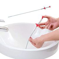 23.6-in Spring Drain Dredge Tool,Drain Relief,Flexible Hair Cleaner,Remove Clog in Drain (2)