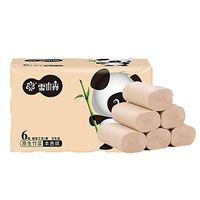 Mega Roll Silky Smooth Professional Premium 4-Ply Toilet Paper, Home Kitchen Toilet Tissue, Soft, Strong and Highly Absorbent Hand Towels for Daily Use - Inexpensive - NOE09 6 Rolls