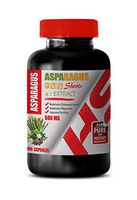 Memory Supplement for Brain - Asparagus 600 Mg Young Shoots 4:1 Extract - Asparagus Capsules - 1 Bottle 100 Capsules