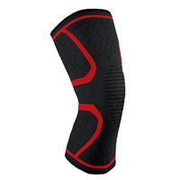 ProAthletic Knee Brace Compression Sleeve Support for Running,Sports,Basketball,Jogging, Arthritis and Injury Recovery-Single (Red, Small)