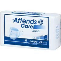 Attends Care Briefs with Odor-Shield for Adult Incontinence Care, Large, Unisex ,  72 Count