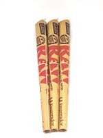 3 Raw Emperador Pre Rolled Cones- Tip Included -Pure Hemp Natural Gum- FREE US