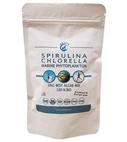 Mr Ros Spirulina, Chlorella & Marine Phytoplankton Supplement Vegan Capsules – Superfood Powerhouse – Rich in Essential Nutrients & Minerals – Boosts & Revitalizes – Pack of 120 Algae Capsules