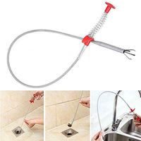 memorytime Bendable Sink Cleaning Hook Sewer Spring Pipe Remover Dredging Tool Tube Drain Cleaning for Kitchen Multi