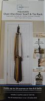 Adjustable Over-the-door Scarf & Tie Rack