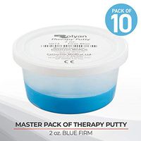 Sammons Preston Master Pack, Therapy Putty For Physical Therapy Exercises, Hand Grip and Strength Training, For Stress and Pain Relief, Occupational Therapy, Set of 10, 2 Ounces, Blue, Firm