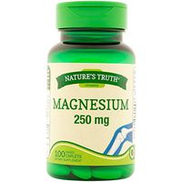 Nature's Truth Magnesium 250 mg Dietary Supplement - 100 Coated Caplets, Pack of 5
