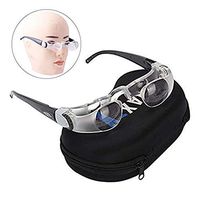 2.1X Adjustable Magnifying Glass TV Binocular Glasses Folding Far-Sightedness Lens Loupe Goggles Portable Handsfree Reading Aid Magnifying Tools for 0-300 Degree Myopia People Gift Distance View