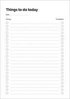 To Do List Notepad Planner - 25 sheets in A4 format (8.3" x 11.7")