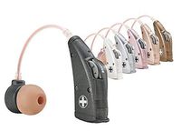 DTMCare New Digital Hearing Amplifier UP6B73 with 6 Color Options. Behind-The-Ear Style Sound Enhancer Amplifier. One P13 Cell Battery Last up to 95 Hours. Come with 4 Sizes of Ear Buds.
