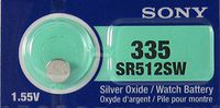 Sony Silver Oxide 1.55V Batteries Size SR512SW (335) (Pack of 5)