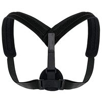 hwangli Unisex Humpback Brace Support Belt Back Posture Corrector Shoulder Bandage Black