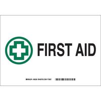 Brady 41233, First Aid Sign, (Pack of 15 pcs)