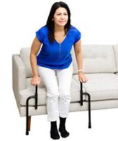Stander EZ Stand-N-Go, Adjustable Standing Mobility Aid, Chair Assist Grab Bars with Ergonomic Stand Assist Handles, Independent Living Aid