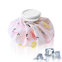 Ice Pack Bag for Cold Compresses Sport Injury Head Pain Relief Bump Bruise Sprain Strain Remove 9 Inches(01#Feathers Pattern)