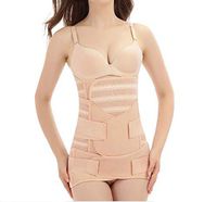 Ewanda store 3 in 1 Postnatal Shapewear Postpartum Support Recovery Belly Wrap Waist/Pelvis Belt Body Shaper,Apricot,Medium