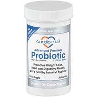 Cardiotabs Advanced Formula Probiotic with 50 Billion CFU per Serving, 13 Strain Blend with DDS-1, Shelf Stable, Cardiologist Created Dietitian Approved