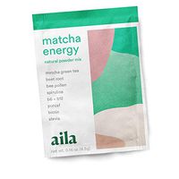 aila Matcha Pre-Workout Powder Mix for Natural Energy Boost - 0.16 oz (4.5g) - 8 Pack
