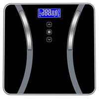 Sttech1 Body Fat Scale - Accurate Display Seven Ttems Of Data 180KG/400 Pounds Clever Design for Bathroom Home Health (Ship from USA, Black)
