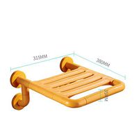 Bath Stool Safety Bathroom Stool Hospital Elderly Apartment Shower Stool Bath Chair Wall Stool Wall Chair (Color : Yellow)