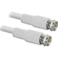 Black Point Products BV-086 White 100-Foot RG-6 H.D. Coax with Fittings, White
